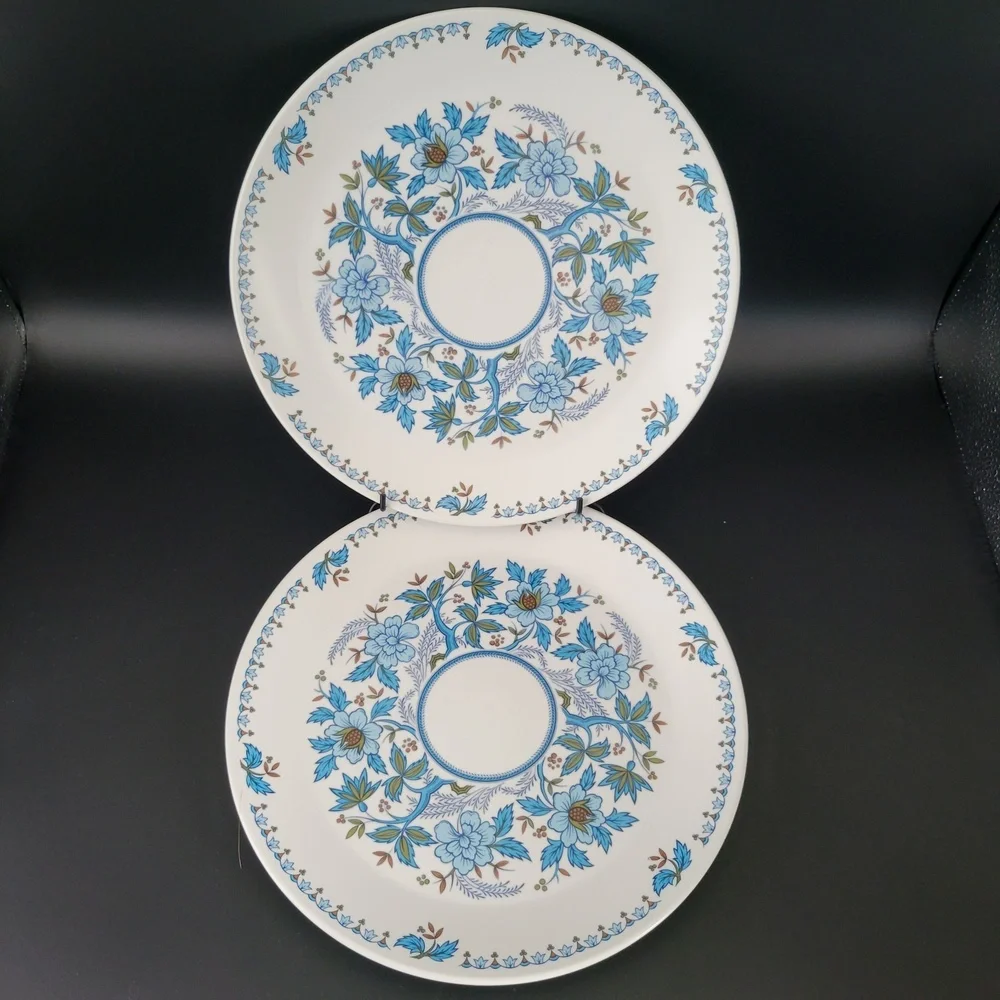 VTG Noritake Progression Blue Moon 9022 Floral 10 3/8